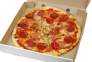 Pizza in box