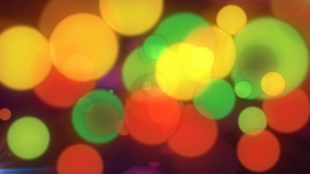 Multicolored Bokeh Abstract Motion Background