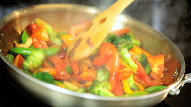 Healthy Lifestyle Stir Fry Cooking