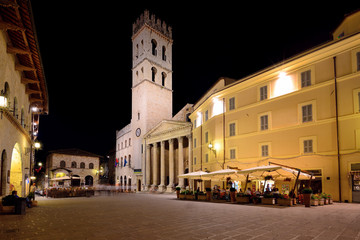 Piazza del Comune, Assisi, Umbria, Italia