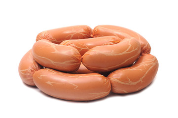 some boiled sausages