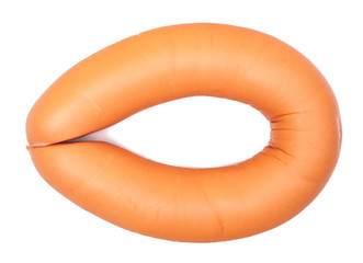 one round boiled sausages