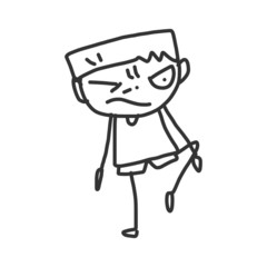 hand drawing cartoon halloween