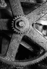 Dirty Gear in monotone color background