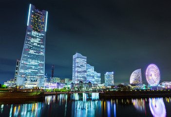 Yokohama skyline at night