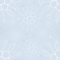 Naklejka premium Floral seamless background pattern