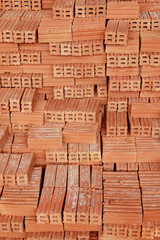 Fototapeta premium Stack of Raw Bricks