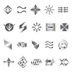 Arrow Icons Set - Isolated On White Background