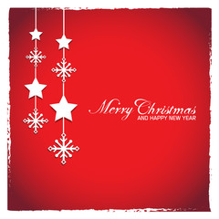 Christmas Greeting Card - Vector Illustration