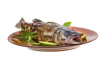 Roasted seabass