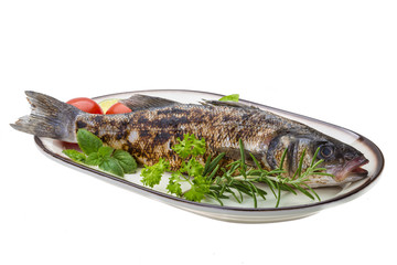Roasted seabass