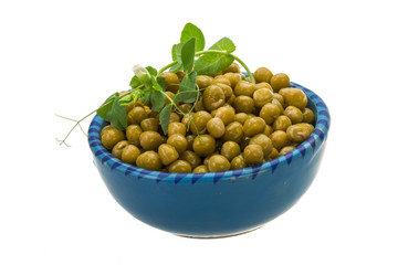 Marinated green peas