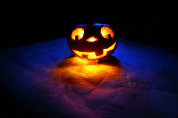 Funny halloween pumpkin