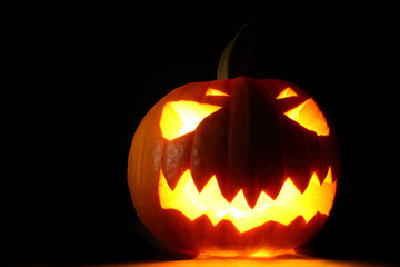 Angry halloween pumpkin