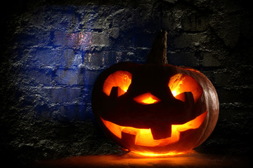 Fototapeta premium Funny halloween pumpkin