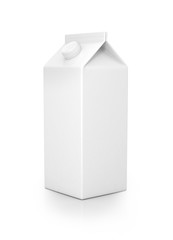 Milk pack isolated on white