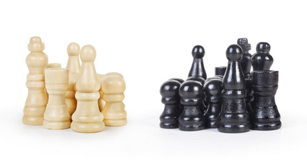 Chess figure isolated on the white background