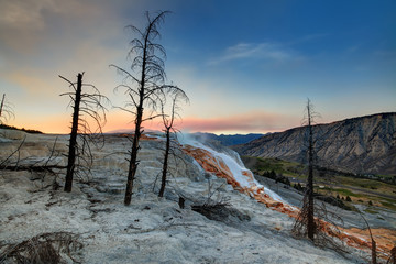 Obraz premium mammoth hot springs