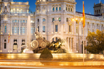 Naklejka premium Plaza de la Cibeles Madrid