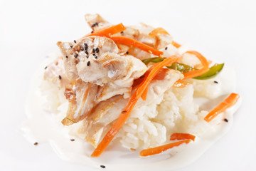 rice with chicken