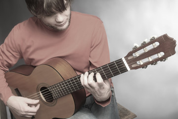 Acoustic guitar player