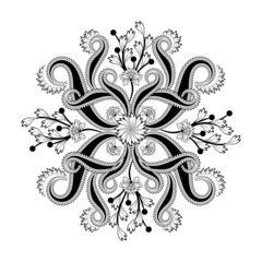 Radial geometric pattern