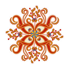 Radial geometric pattern