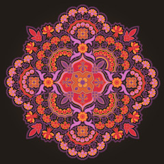 Radial geometric pattern