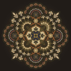 Radial geometric pattern