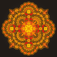 Radial geometric pattern