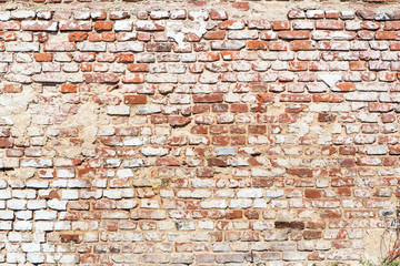 mur z cegły w stylu vintage