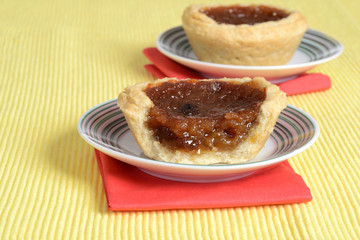 butter tart on a plate