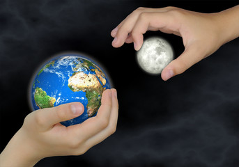 Erde & Mond