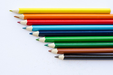 multi colored pencils