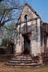 Fototapeta na wymiar old thai temple church