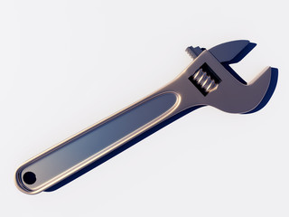 wrench isolated on white