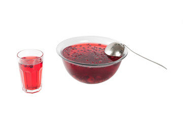 stewed cranberries and other berries
