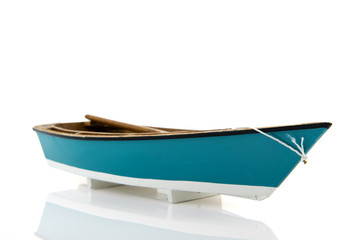 Blue rowing boat