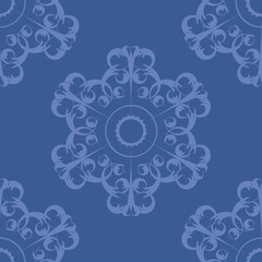 Snowflakes seamless pattern vector illustration