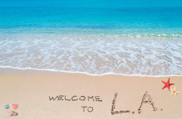 Fototapeta premium welcome to L.A.