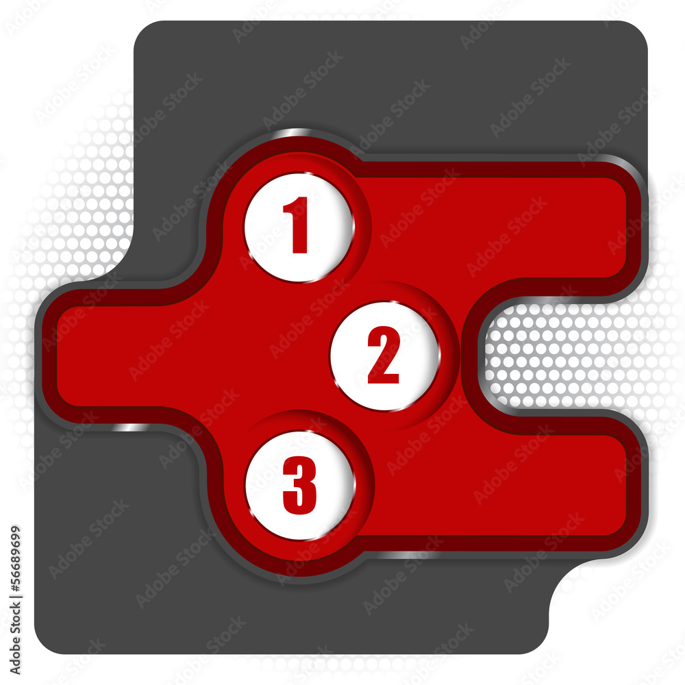 Poster Abstract vector background with three step