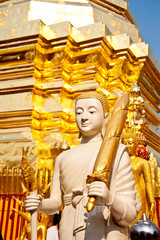 Fototapeta premium buddha statue in thai temple