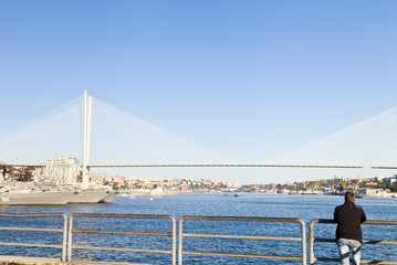 Obraz premium Big suspension bridge