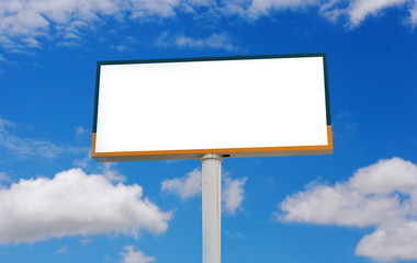 Blank billboard for advertisement