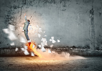Flying superman