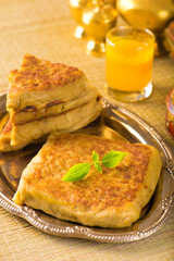  arab bread stuffed with meat