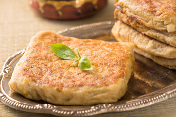 mutabbaq a popular arab bread stuffed with meat