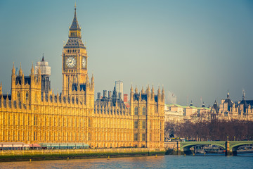 Big Ben and Houses of parliament, London