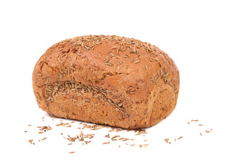 Rye bread with caraway seed.