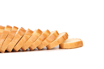 Bread isolated on white